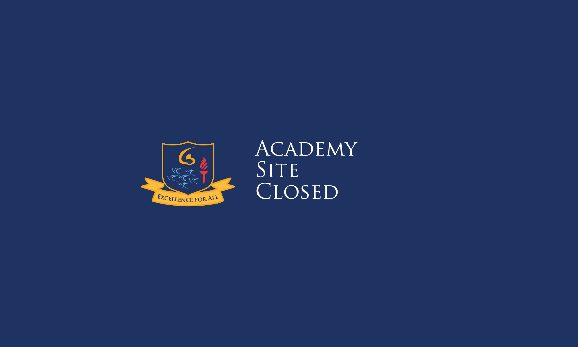 The academy site is closed today
