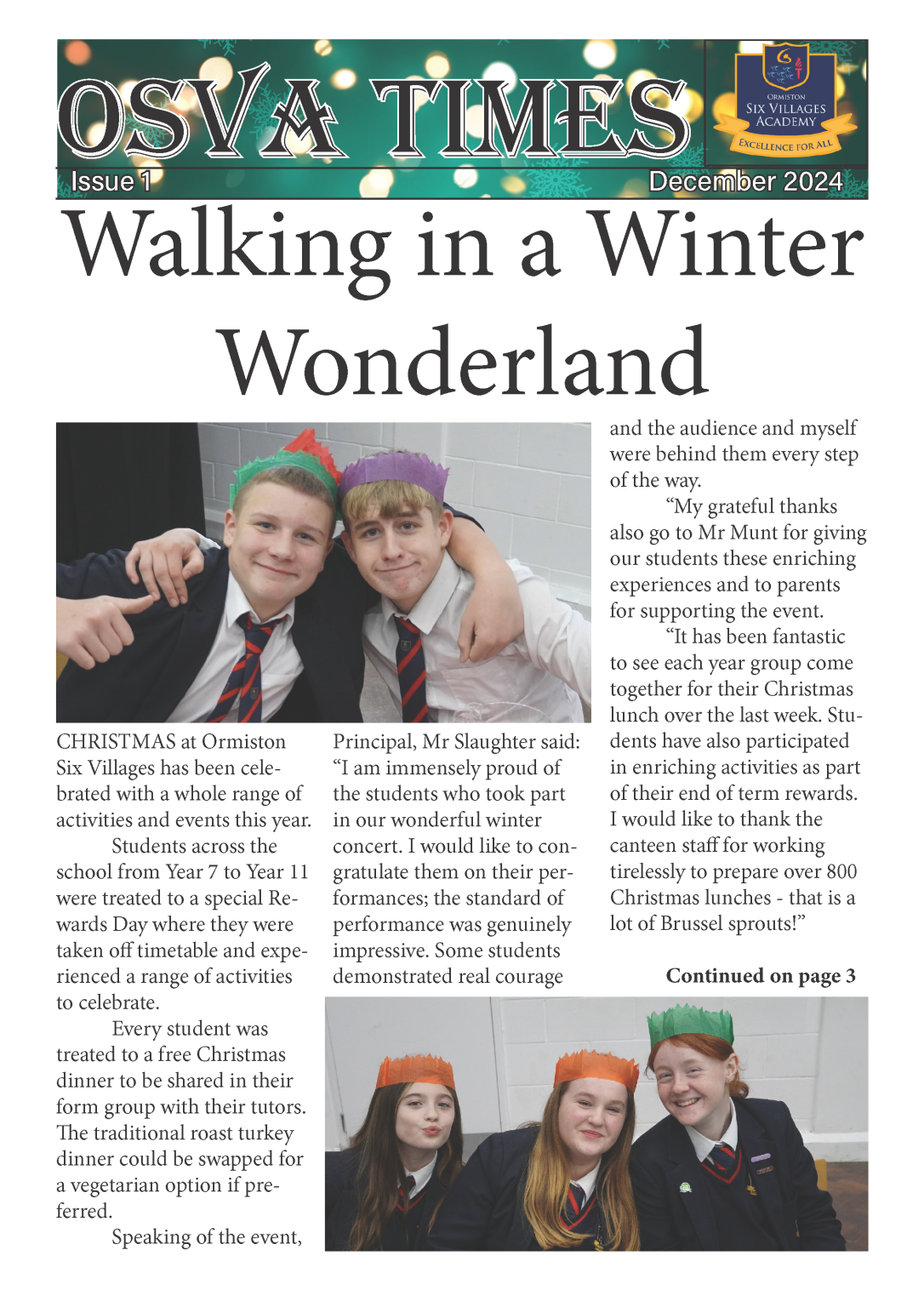 Osva Ormiston Six Villages Academy - OSVA Times