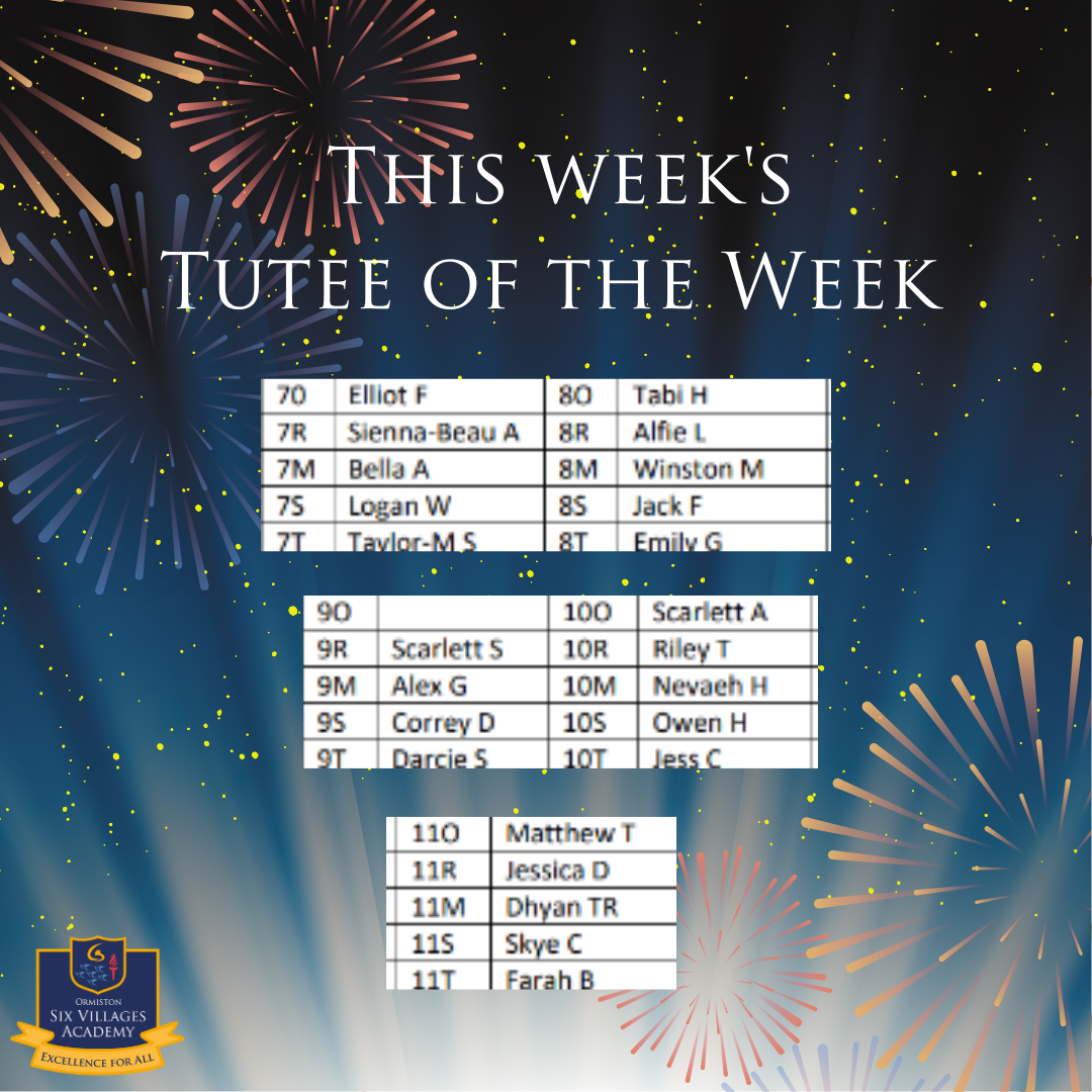 Tutee of the week