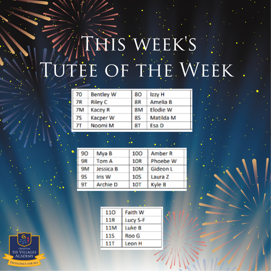 Tutee of the week