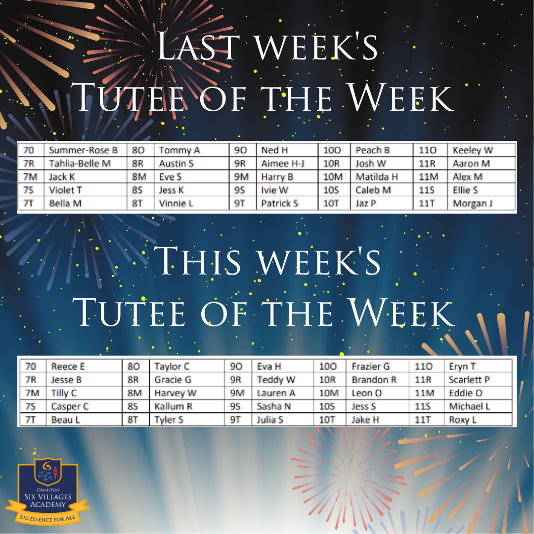 Tutee of the week
