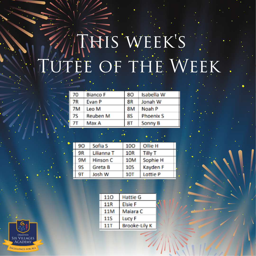 Tutee of the week