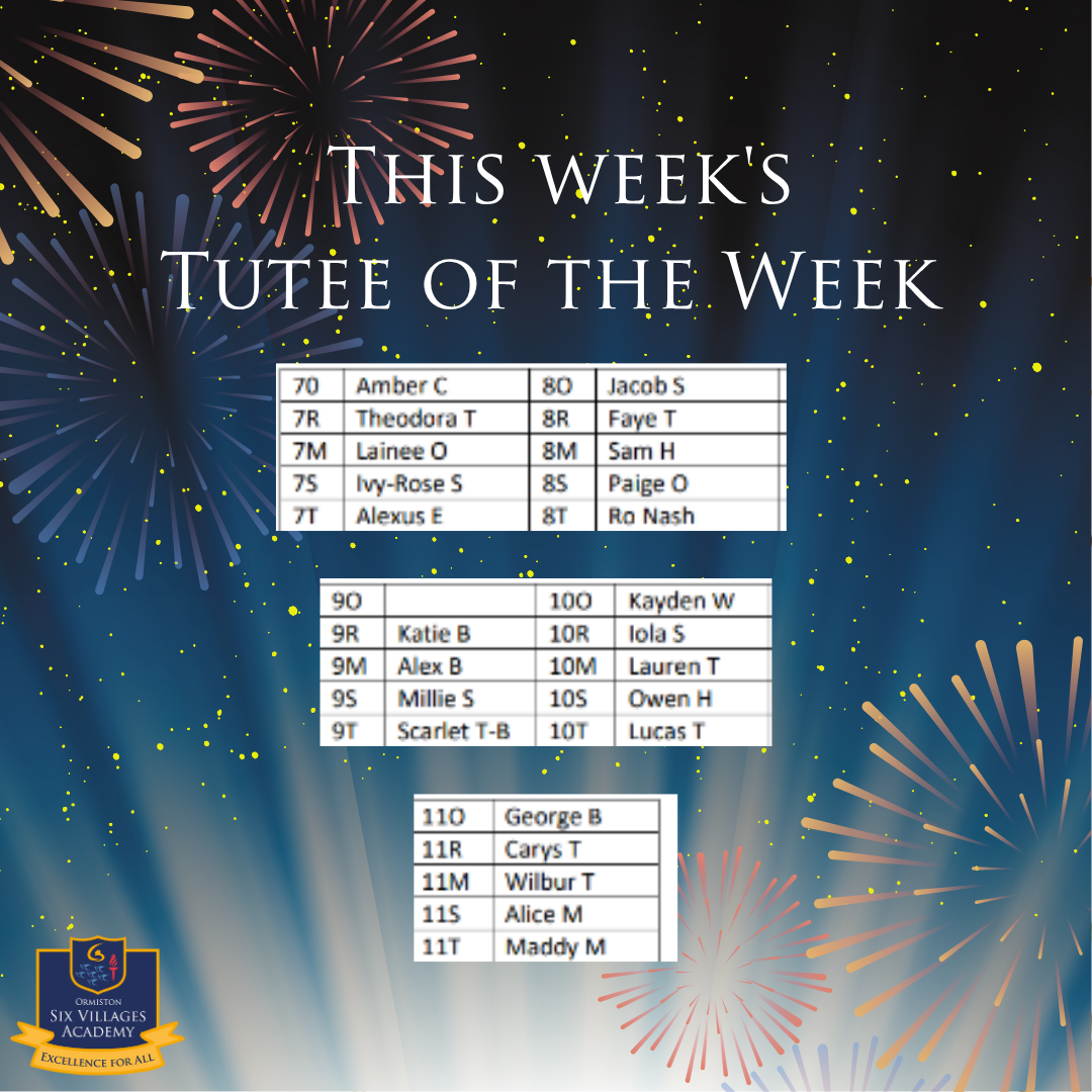 Tutee of the week