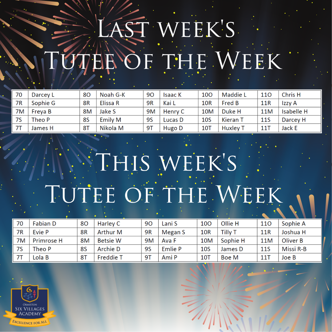Tutee of the Week
