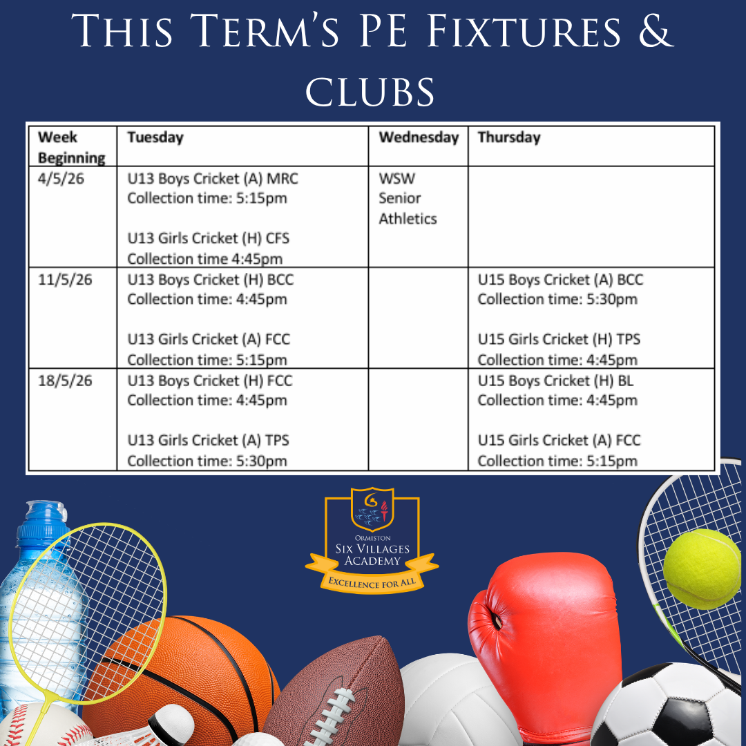 Upcoming PE Fixtures