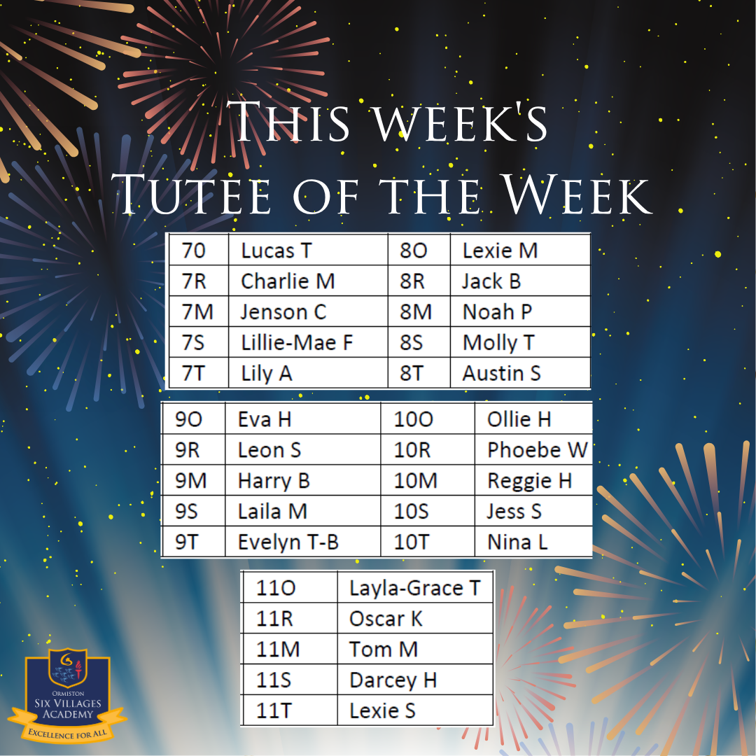 Tutee of the Week